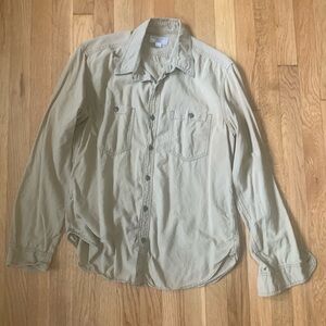J Crew Wallace and Barnes Cotton/Hemp Blend Buttondown Shirt, Size Medium